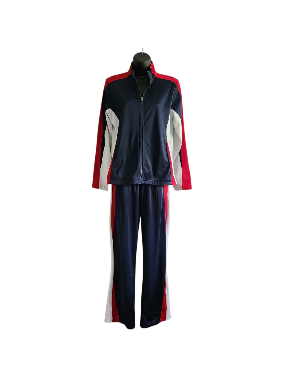 Charles River Apparel for Her tracksuit red white and blue size S